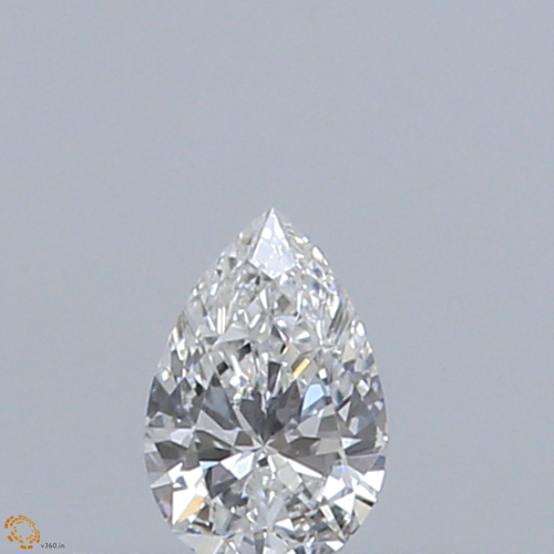 0.23 carat E-VS1 Natūralus Pear Deimantas (1)
