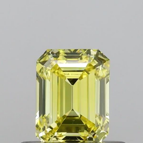 0.5 carat Fancy Intense Yellow-SI1 Natūralus Emerald Deimantas (1)