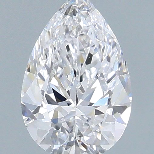 0.3 carat D-VVS1 Natūralus Pear Deimantas (1)