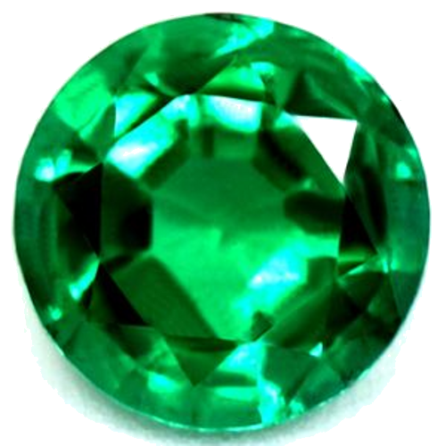 0.46 carat GREEN Round Smaragdas (1)
