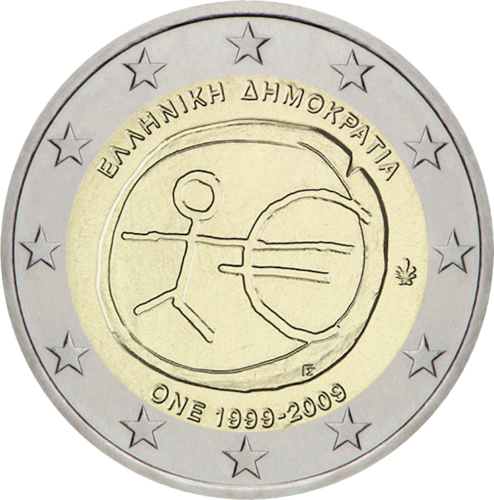 2009 Graikija EMU 2 eurų moneta (1)