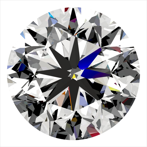 0.4 carat H-VVS2 Very Good cut Natūralus Round Deimantas (1)