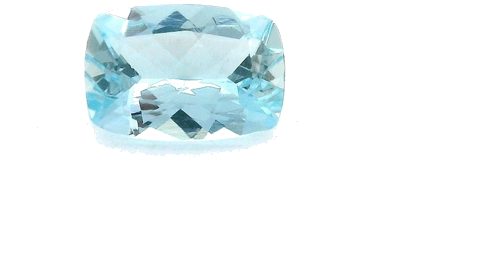 0.45 carat BLUE Cushion Aquamarine (1)