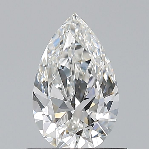 0.7 carat F-VVS1 Natūralus Pear Deimantas (1)