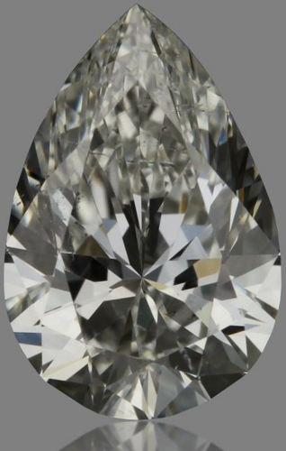 0.4 carat G-SI1 Natūralus Pear Deimantas (1)