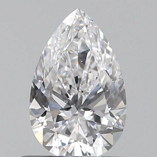 0.6 carat D-SI1 Natūralus Pear Deimantas (1)