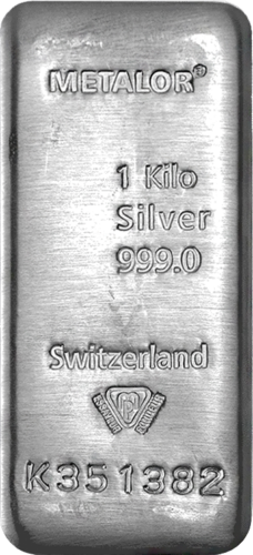 1 kg Sidabro luitas Metalor Šveicarija (1)