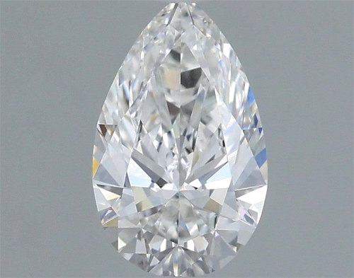 0.61 carat F-VVS2 Natūralus Pear Deimantas (1)
