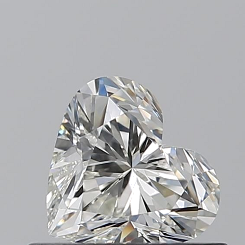 0.52 carat I-VVS1 Natūralus Heart Deimantas (1)