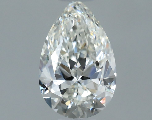 0.54 carat H-IF Natūralus Pear Deimantas (1)