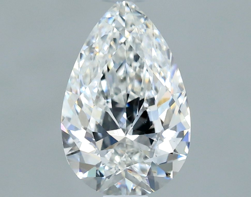 0.7 carat F-VS2 Natūralus Pear Deimantas (1)