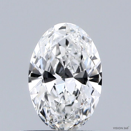 0.53 carat F-VVS2 Natūralus Oval Deimantas (1)