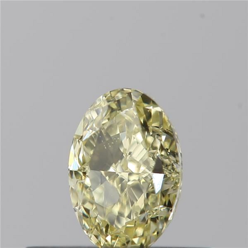 0.4 carat Fancy Light  Yellow-VS2 Natūralus Oval Deimantas (1)