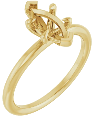 Sužadėtuvių Žiedas „Claw-Prong Solitaire“ 14k yellow gold Marquise 9.5mm x 5mm (1)