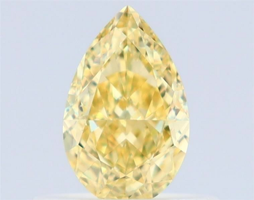 0.51 carat Fancy Yellow-IF Natūralus Pear Deimantas (1)