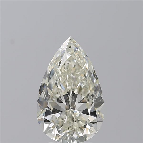 4.01 carat K-SI1 Natūralus Pear Deimantas (1)