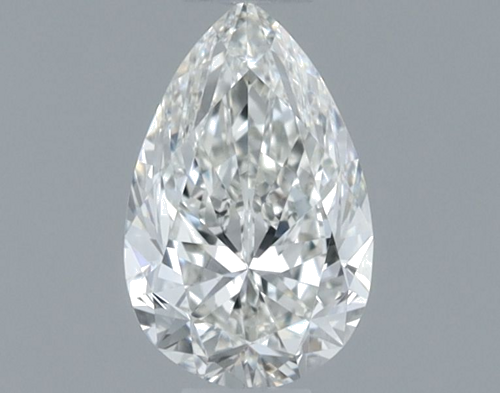 0.6 carat H-VS2 Natūralus Pear Deimantas (1)