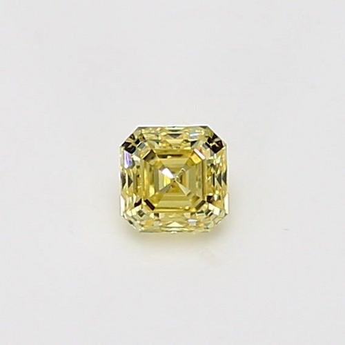 0.27 carat Yellow-VS1 Natūralus Asscher Deimantas (1)