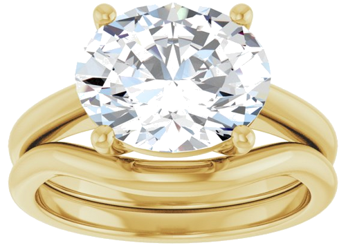 Sužadėtuvių Žiedas „Solitaire“ 14k yellow gold Oval 11mm x 9mm (8)