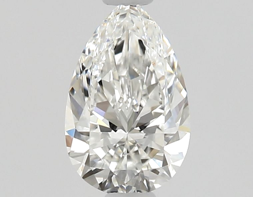 0.51 carat F-VVS1 Natūralus Pear Deimantas (1)