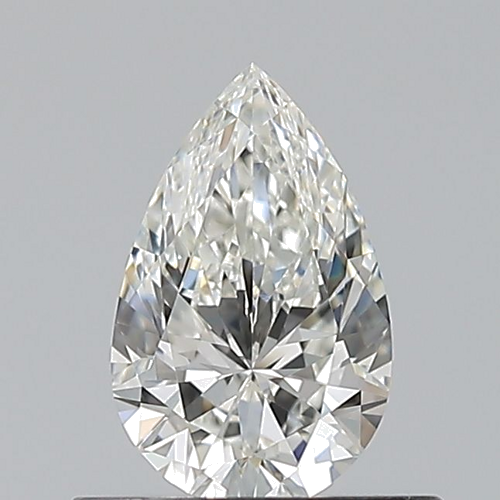 0.5 carat H-VS1 Natūralus Pear Deimantas (1)