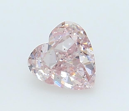 0.24 carat Fancy Light Pink-SI2 Natūralus Heart Deimantas (1)