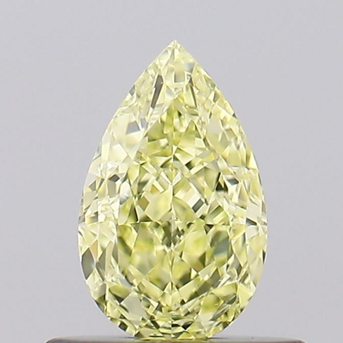 0.53 carat Fancy Yellow-VS1 Natūralus Pear Deimantas (1)