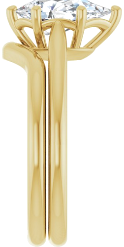Sužadėtuvių Žiedas 14k yellow gold Pear 10mm x 6mm (9)
