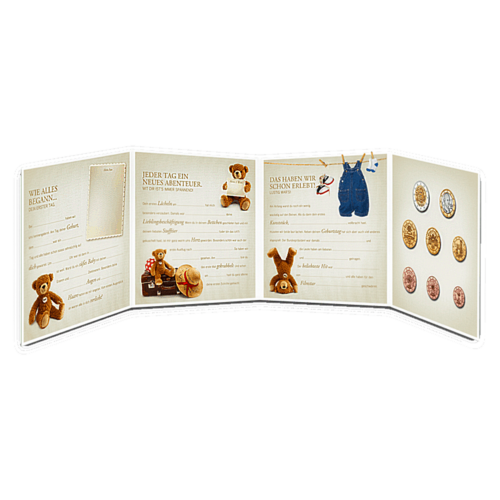 2022 Austria Newborn BU Euro Coin Set (2)