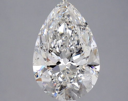 2.01 carat F-SI2 Natūralus Pear Deimantas (1)