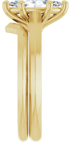 Sužadėtuvių Žiedas „Solitaire“ 585 Geltonojo Aukso Marquise 10mm x 5mm (9)