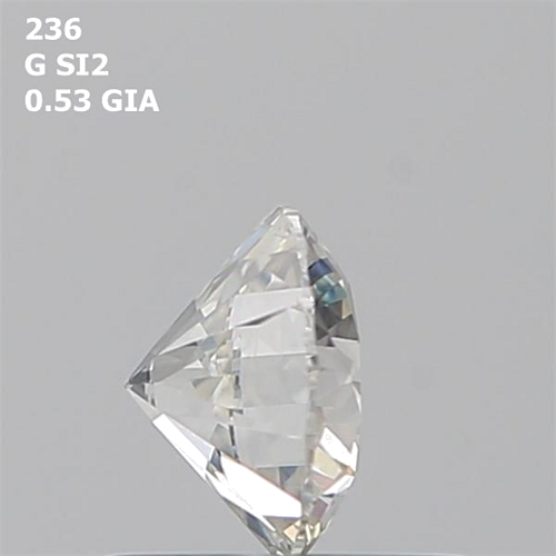 0.53 carat G-SI2 Excellent cut Natūralus Round Deimantas (1)