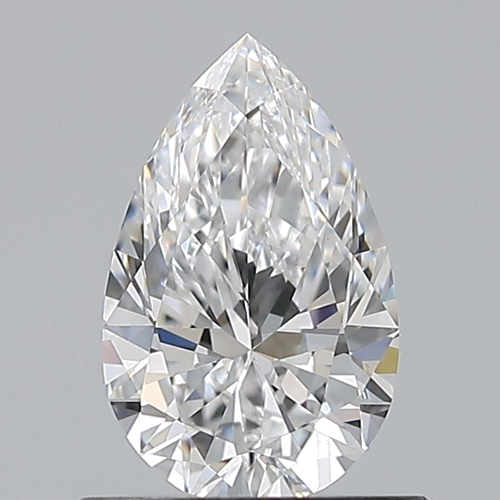 0.71 carat D-VVS2 Natūralus Pear Deimantas (1)