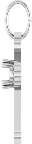 Pakabukas „Accented Cross“ 14k white gold Round 4.2mm (3)