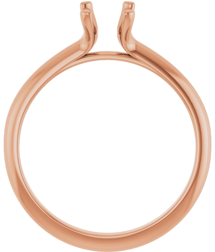 Sužadėtuvių Žiedas „Solitaire“ 14k rose gold Emerald 7mm x 5mm (2)