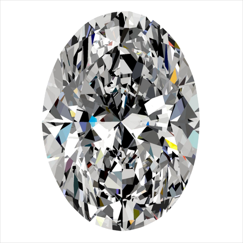 0.33 carat G-SI2 Natūralus Oval Deimantas (1)