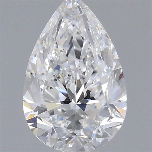 0.7 carat D-SI2 Natūralus Pear Deimantas (1)