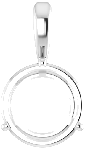 Pakabukas „Solitaire“ 950 Platinos Round 12mm (1)