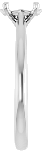 Sužadėtuvių Žiedas „Solitaire“ 585 Baltojo Aukso Oval 7mm x 5mm (4)