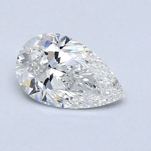 0.7 carat F-VS2 Natūralus Pear Deimantas (1)
