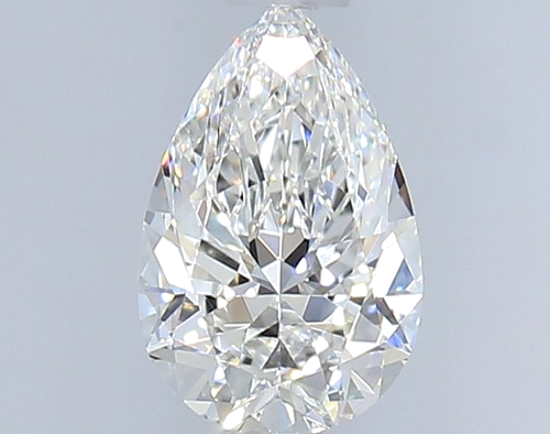 0.4 carat F-VVS1 Natūralus Pear Deimantas (1)