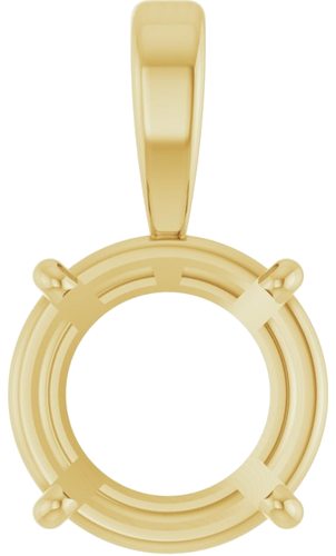 Pakabukas „Solitaire“ 585 Geltonojo Aukso Round 9.5mm (1)