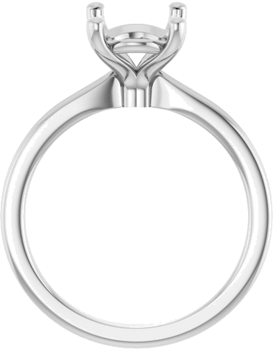 Sužadėtuvių Žiedas 14k white gold Elongated Cushion 10mm x 8mm (2)