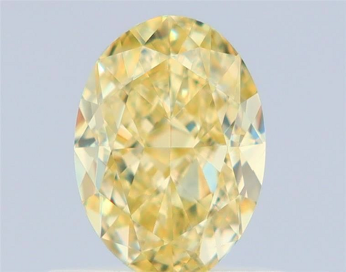 0.64 carat Fancy Yellow-VS1 Natūralus Oval Deimantas (1)
