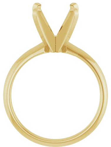 Sužadėtuvių Žiedas „Solitaire“ 14k yellow gold Round 9.5mm (2)