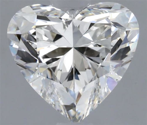 1.03 carat H-VS1 Natūralus Heart Deimantas (1)