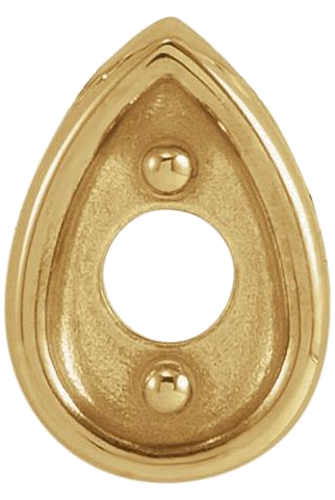 14K Yellow 2.5 mm Round Teardrop Slide Pendant Mounting (1)