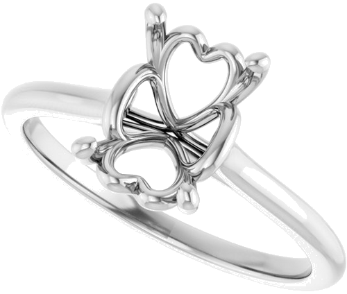 Sužadėtuvių Žiedas „Solitaire“ 10k white gold Emerald 8mm x 6mm (5)