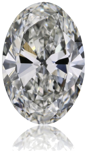 0.44 carat H-VVS2 Natūralus Oval Deimantas (1)