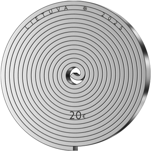 2025 Литва Metro Cattolico – 350 20 евро серебряная монета (1)